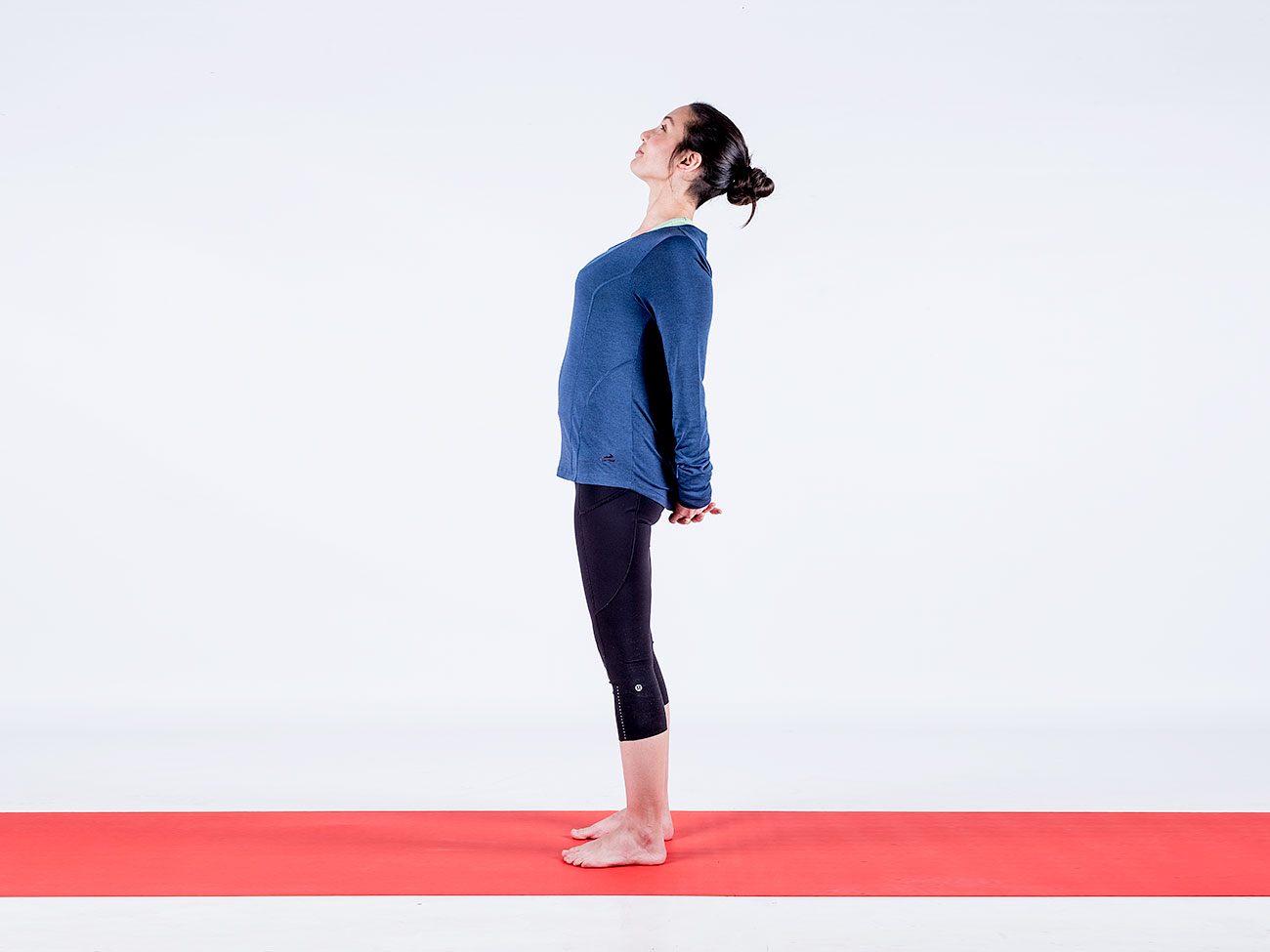 Yoga-Übung: Leichte Rückwärtsbeuge