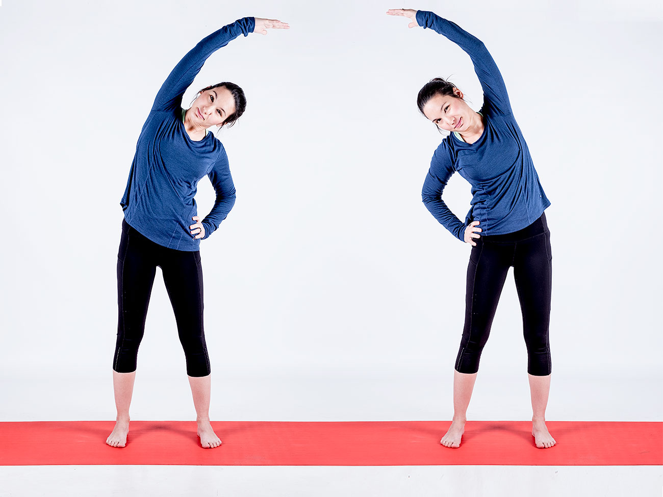 Yoga-Übung: Stehender Side-Bend